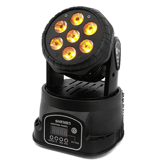 SHEHDS LED 7x12W / 7x18W Wash Moving Head Light