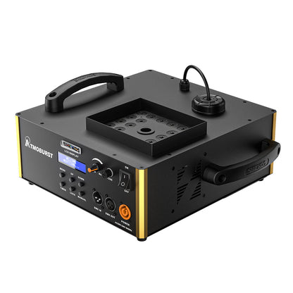 SHEHDS 1500W RGB LED Fog Machine with 24x3W Lights DMX & Remote Control Fog Effect Machine for Party