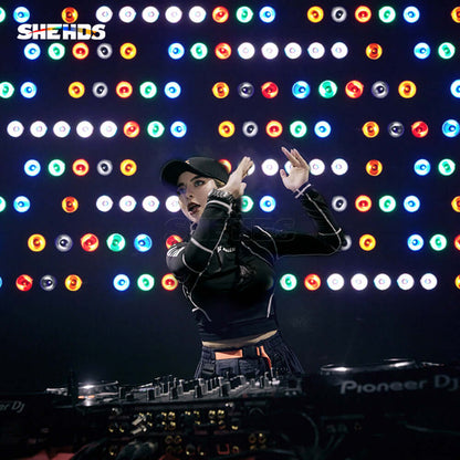 SHEHDS 18x18W RGBWA+UV Patchwork LED Wall Wash Light Recirculating Air Path For Heat Dissipation