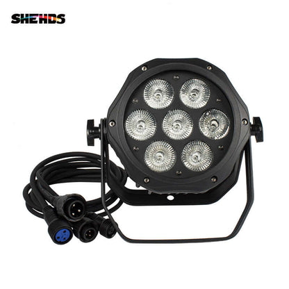 SHEHDS Waterproof LED Par Light 7x12W RGBW / 7x18 RGBWA+UV