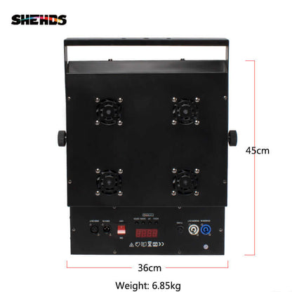 SHEHDS 4 Eyes LED Blinder 4x100W COB Light With 2 Channels