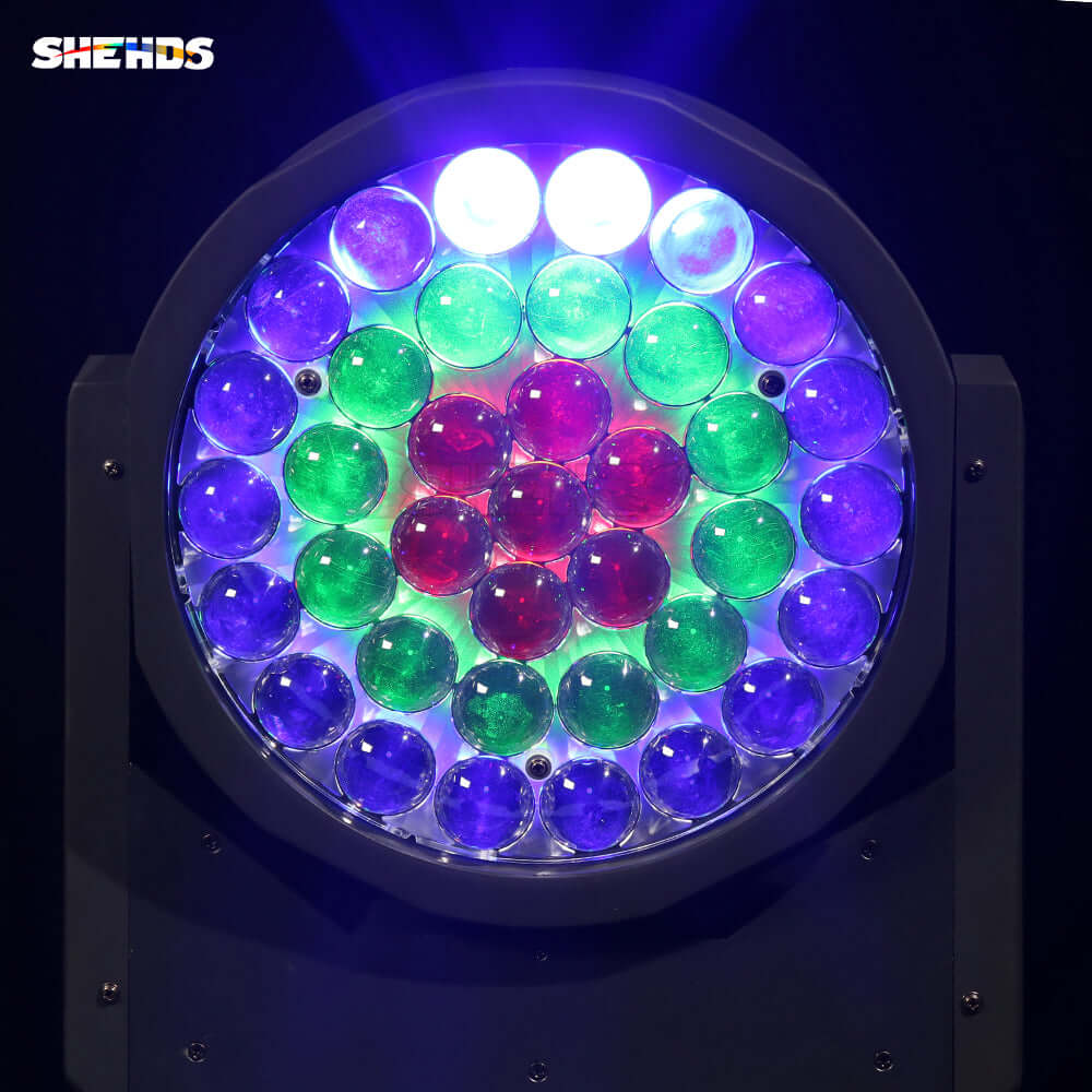 SHEHDS 37x15W RGBW Mini LED Wash Moving Head Light With Zoom Effect