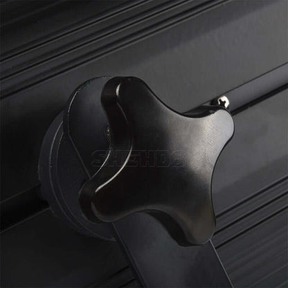 SHEHDS 200W Dual Color COB Zoom Par Light with Barndoors, Warm & Cool White, DMX512 Stage Light