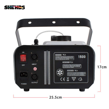 SHEHDS 1500W Smoke Machine With Remote, Wire & DMX512