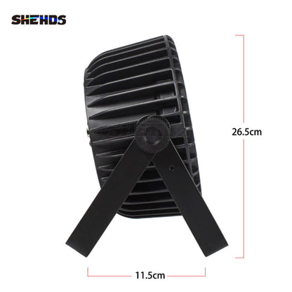 SHEHDS Aluminum Alloy 18x12W LED Flat Par RGBW 4in1 DMX512