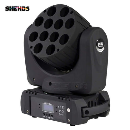SHEHDS 12x12W RGBW LED Beam Moving Head Light DMX512