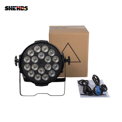 SHEHDS Big Aluminum Alloy 18x12W RGBW / 18x18W RGBWA+UV 6in1 LED Par Light