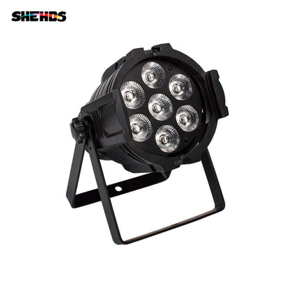 SHEHDS 7x18W Mini LED Par Light 6in1 RGBWA+UV Aluminum Alloy