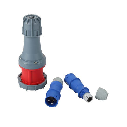 SHEHDS 7U Flight Case Power Supply Distribution Box 16A Waterproof Plug 12-Channel