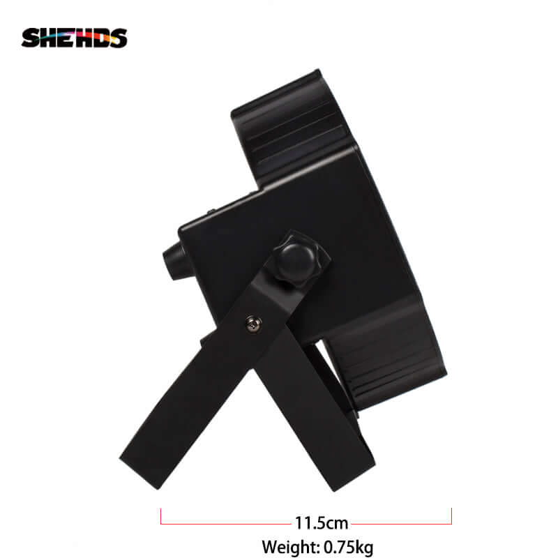 SHEHDS 7x18W LED Par Light Silent Slim RGBWA+UV Stage Lighting