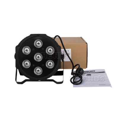 SHEHDS 7x12w RGBW LED Par Light for Church, Wedding