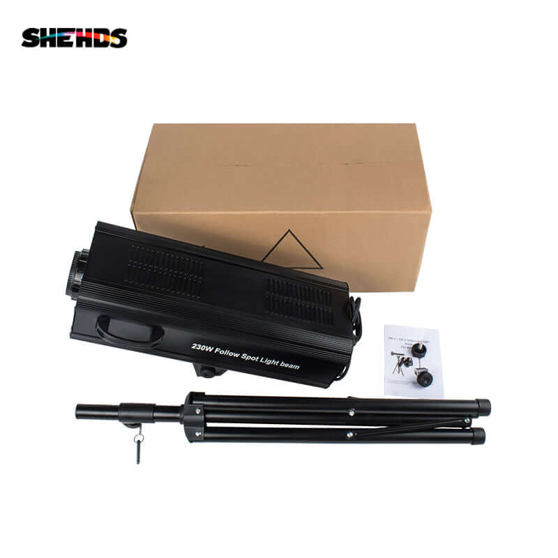 SHEHDS Flightcase with 230W Follow Spotlight Bar