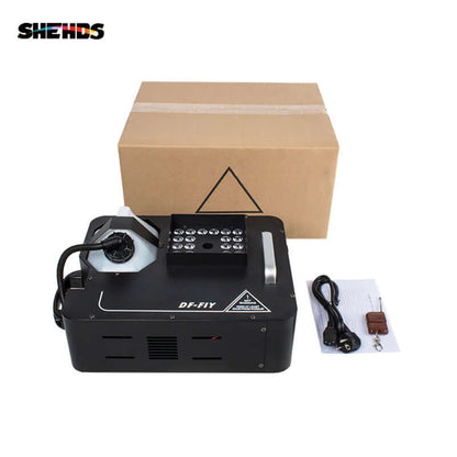 SHEHDS 1500W Fog Machine with 24x9W RGB LED Lights