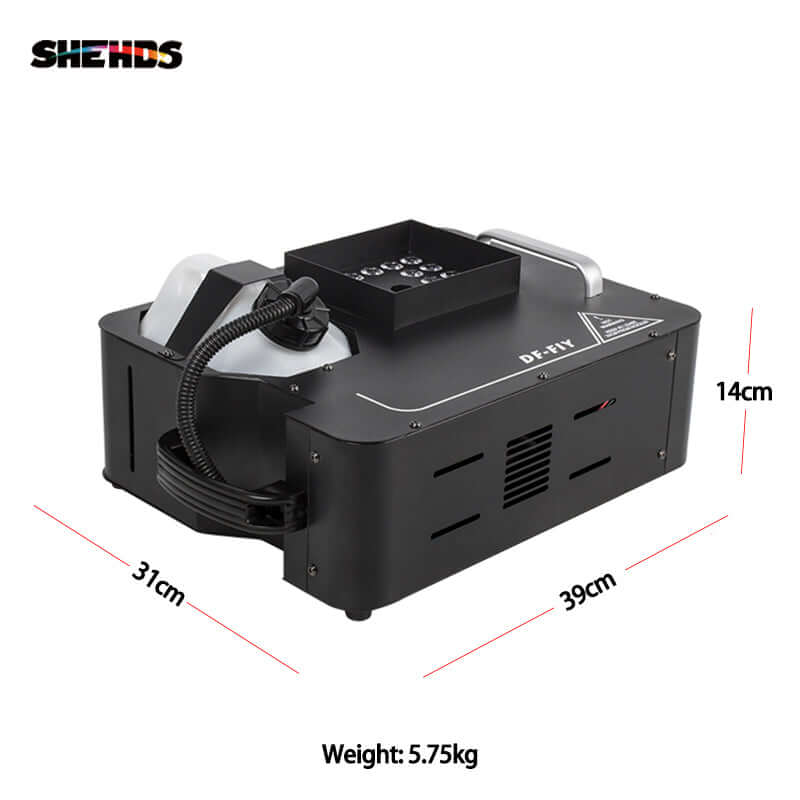 SHEHDS 1500W Fog Machine with 24x9W RGB LED Lights