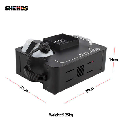 SHEHDS 1500W Fog Machine with 24x9W RGB LED Lights