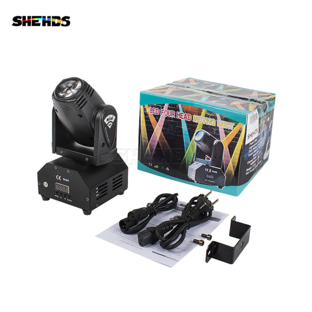 SHEHDS Mini LED Spot Beam 10W Moving Head Light