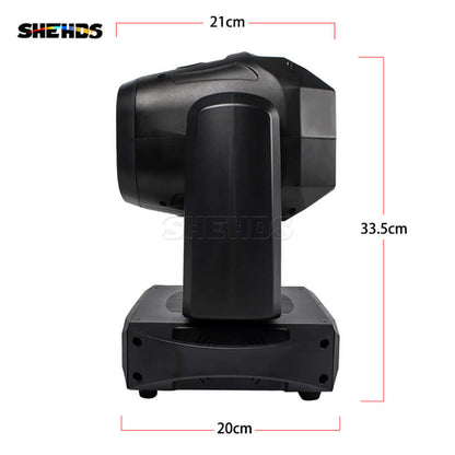 SHEHDS 100W Moving Head Gobo Spot Light 6 Prism with LCD Display