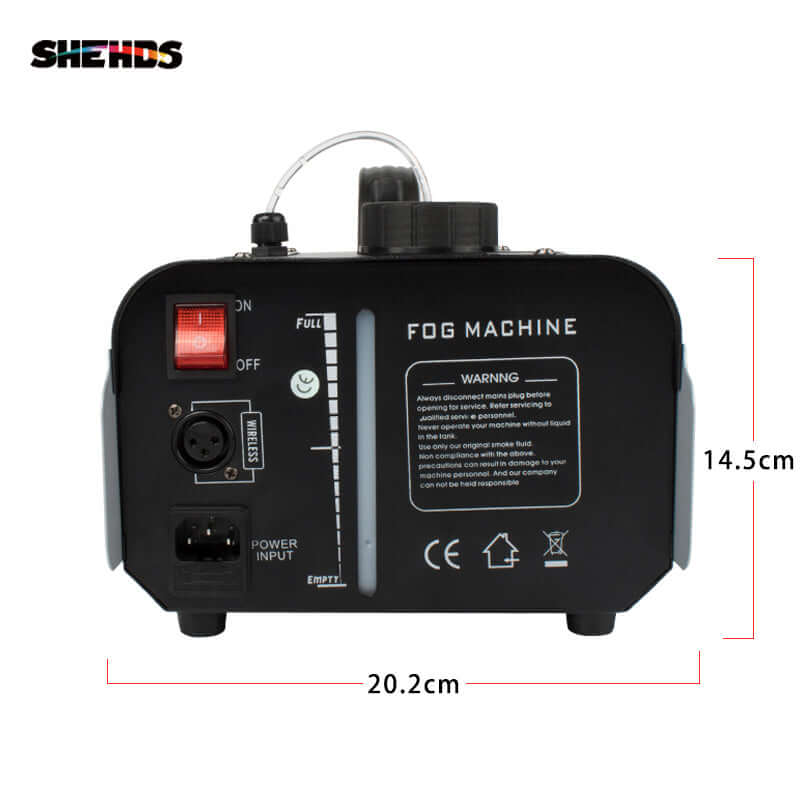 SHEHDS 900W LED Fog Machine With RGB 3in1 Light Effect