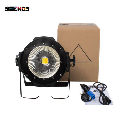 SHEHDS 200W COB LED Par Light Cool & Warm White Barndoors