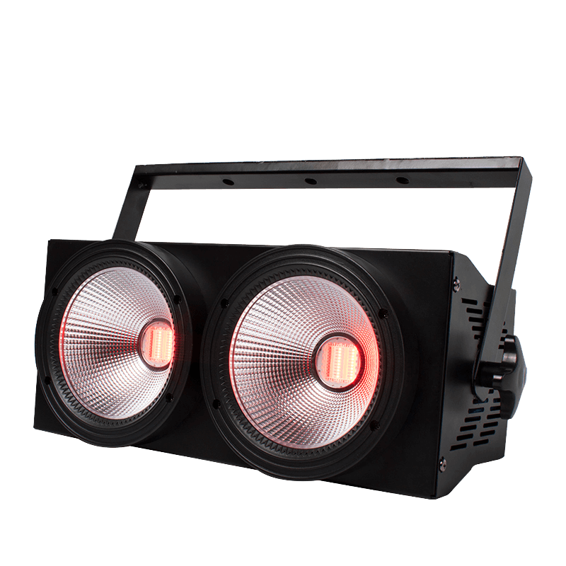 SHEHDS COB Blinder 2Eyes LED 2x100W RGBWA+UV 6in1 Par Light