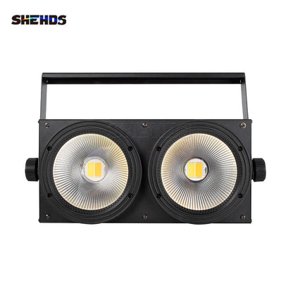 SHEHDS Blinder LED COB Light 2 Eyes 200W Cool & Warm White