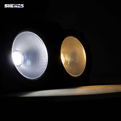 SHEHDS Blinder LED COB Light 2 Eyes 200W Cool & Warm White