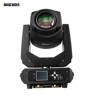 SHEHDS 200W LED Gobo Moving Head Light – 6/18 DMX Channels, Multi-Color Rotating Patterns