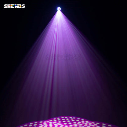 SHEHDS LED 100W 6-Prism Gobo Moving Head Light With LED Ring & LCD Display