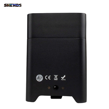 SHEHDS Wireless Battery LED Uplight Par Light 6x18W 6in1 RGBAW+UV With Remote Control
