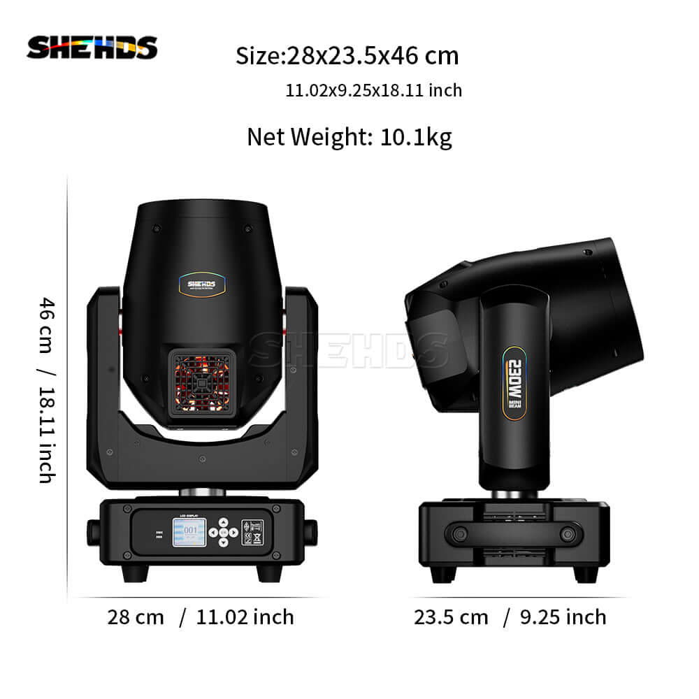 SHEHDS 230W 7R Beam Moving Light with High Brightness and Strong Penetration