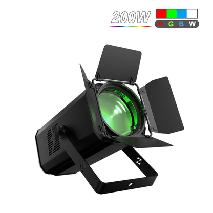 SHEHDS App Control 200W/300W COB Par Light with Barndoor Spot Zoom Stage Light