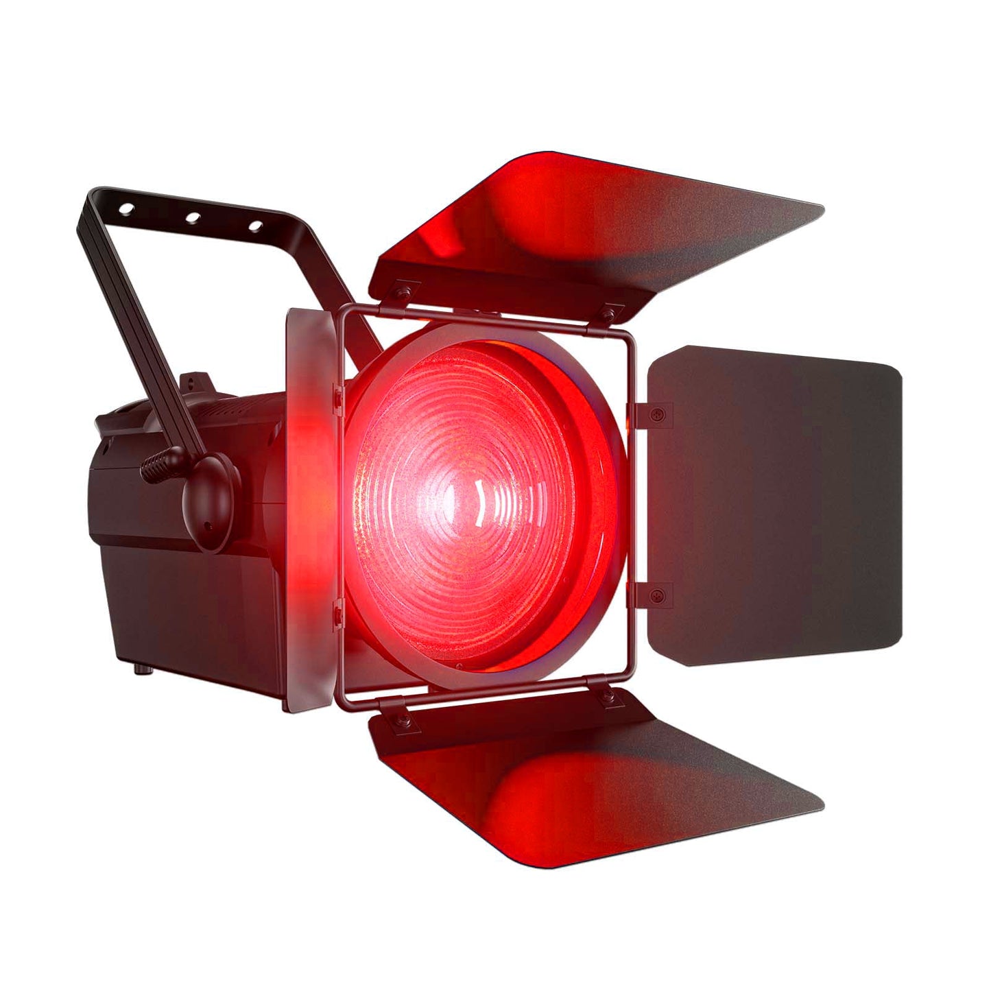 SHEHDS 250W/350W LED Fresnel Spotlight RGBWAUV/RGBLAC/RGBW/RGBL/Warm+Cool White Stage Lighting with Barndoors & Pulse Strobe