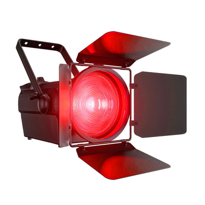 SHEHDS 250W/350W LED Fresnel Spotlight RGBWAUV/RGBLAC/RGBW/RGBL/Warm+Cool White Stage Lighting with Barndoors & Pulse Strobe