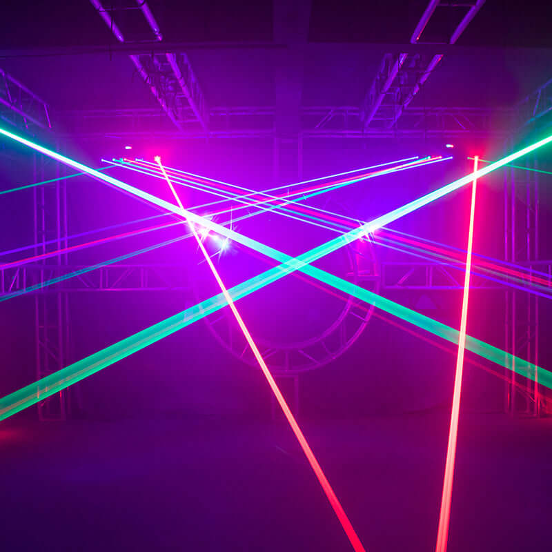 SHEHDS 3000mW RGB / RGB 3in1 DMX Scanner Moving Head Laser Light