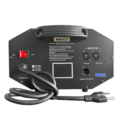 SHEHDS 3000W Smoke & Fog Machine With Remote, Wire & DMX512 Control