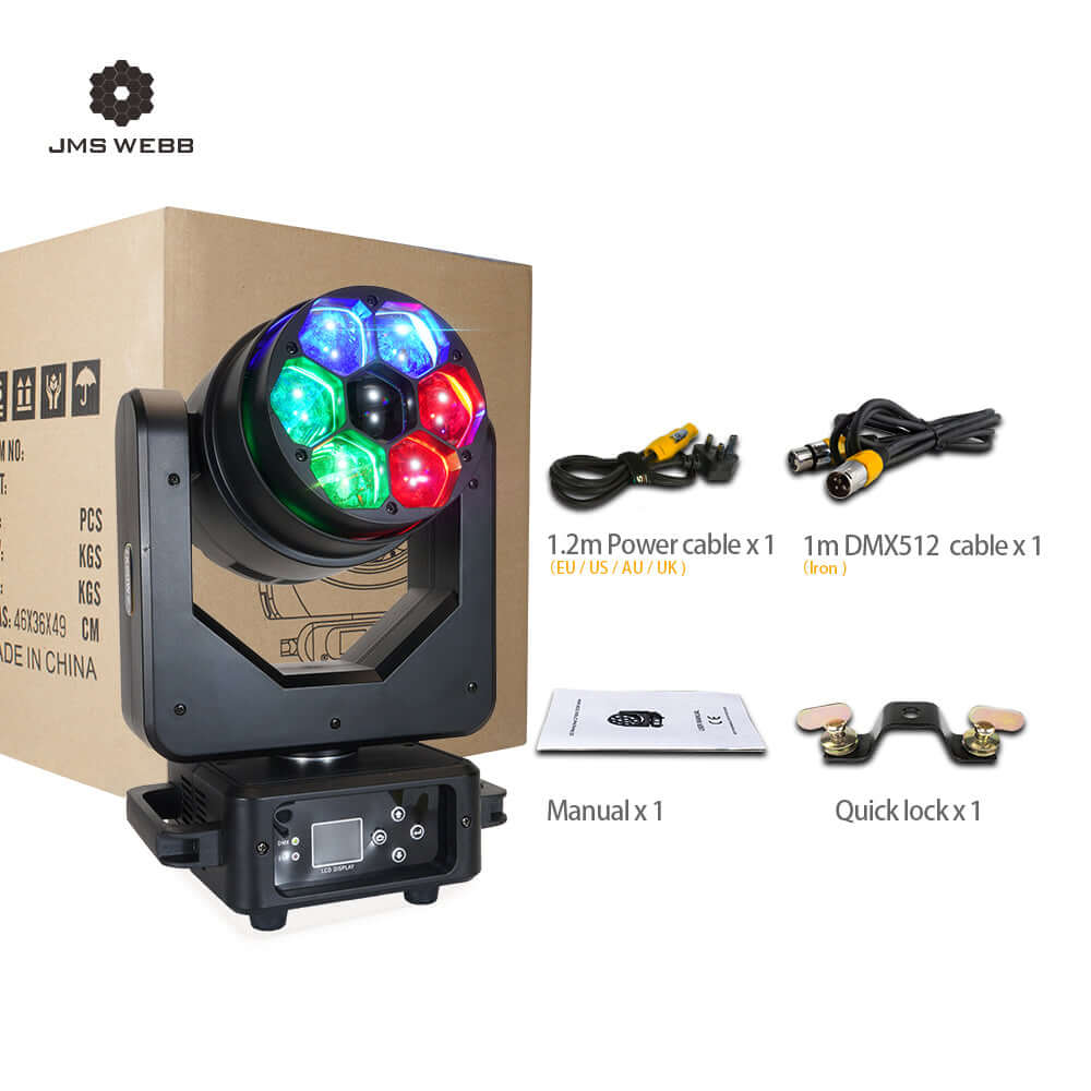 JMS WEBB Bee Eye 7x20W LED Beam & Wash Moving Head Light