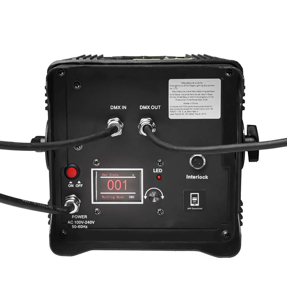 New APP Control SHEHDS Waterproof Laser 3W RGB Scanning Pattern Animation Laser Light for Performance Stage Wedding DJ Nightclub