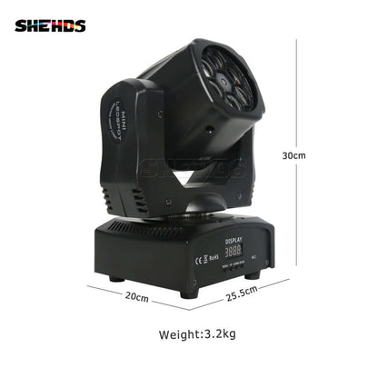 JMS WEBB 6x15W Laser & RGBW Beam Moving Head Light