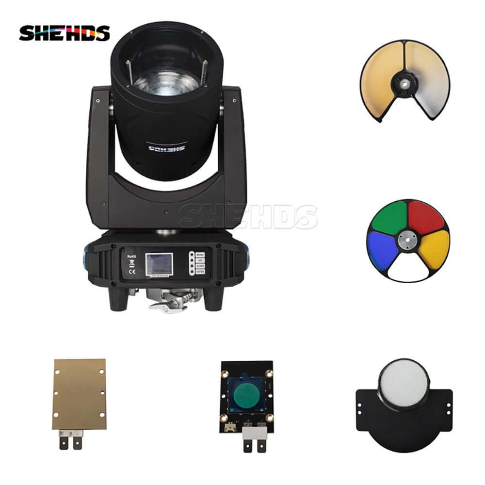 SHEHDS COB 400W Warm & Cold White / RGBY Moving Head Light