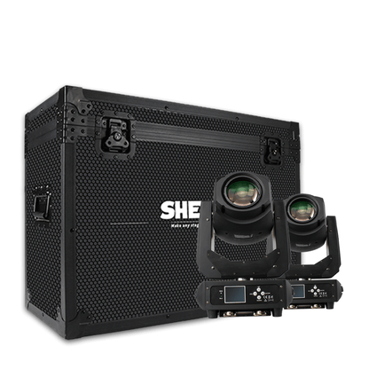SHEHDS 200W LED Gobo Moving Head Light – 6/18 DMX Channels, Multi-Color Rotating Patterns