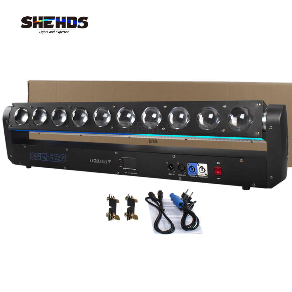 SHEHDS LED 10x40W RGBW 4in1 Wall Wash & Beam Moving Head Light