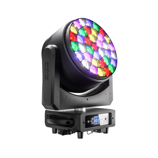 JMS WEBB LED Ultra Wash Big Bees Eyes 37x25W&40W RGBW Moving Head Light | Ultra Quiet | Wide Angle | DMX512 | For Theater,Stage, Events, Weddings