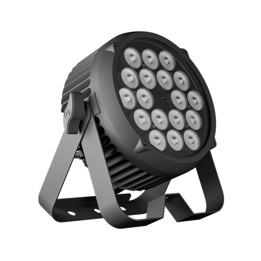 CORALPAR Waterproof 18x12W LED Flat Par Light RGBWA+UV Aluminum Alloy