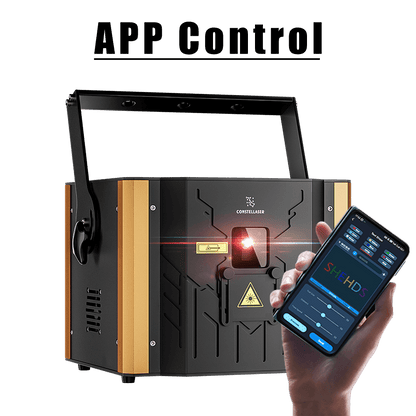 Constellaser APP Control 6W RGB Animation Semiconductor Laser Light With DMX512, ILDA & RJ45 Art Net Connector