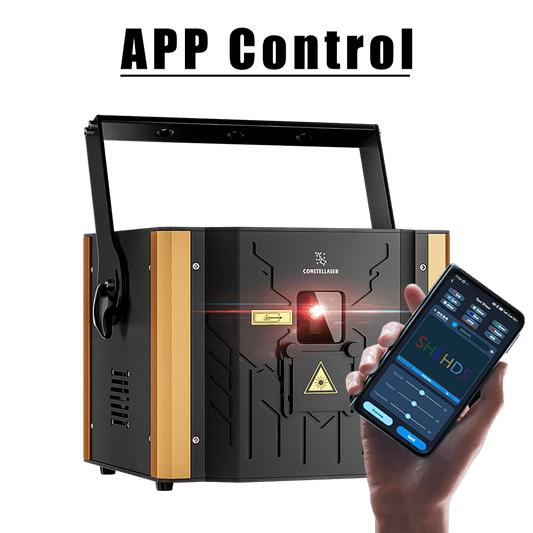 Constellaser APP Control 6W RGB Animation Semiconductor Laser Light With DMX512, ILDA & RJ45 Art Net Connector