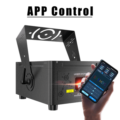 Constellaser APP Control Waterproof 12W RGB Scanner Pattern Animation Laser Light