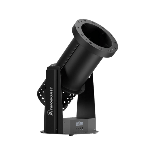 ATMOBURST 1500W Confetti Machine with LED 12x4W RGB Adjustable Angle