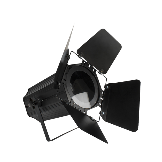 SHEHDS 200W Dual Color COB Zoom Par Light with Barndoors, Warm & Cool White, DMX512 Stage Light