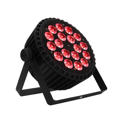SHEHDS Aluminum Alloy 18x12W LED Flat Par RGBW 4in1 DMX512
