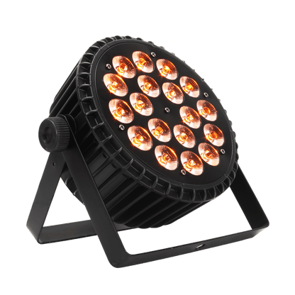 SHEHDS 18x18W Aluminum Alloy LED Flat Par DMX512 DJ Par Cans Wash Light